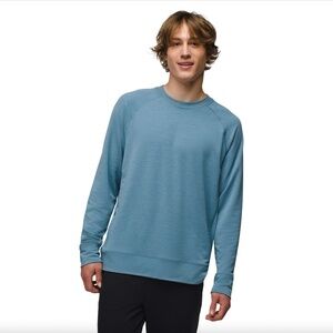 Prana Altitude Tracker Crew II Shirt, High Tide Blue